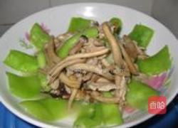丝瓜炒茶树菇的做法图解10
