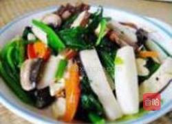 杂蔬素炒年糕的做法图解9