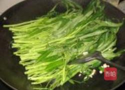 椒丝腐乳炒通菜的做法图解3