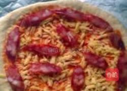 香肠香干披萨的做法图解13