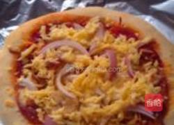 香肠香干披萨的做法图解16