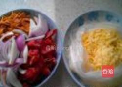 香肠香干披萨的做法图解4