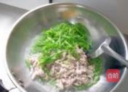 青椒毛豆炒肉丝的做法图解11