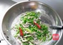 青椒毛豆炒肉丝的做法图解12