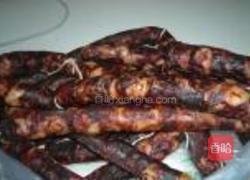 腊肠青蔬的做法图解1