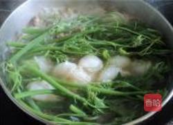 汤魔芋龙须菜的做法图解4
