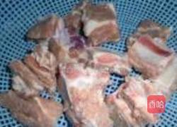 排骨炖油豆的做法图解3