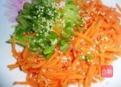 爽脆炝拌双丝的做法图解3