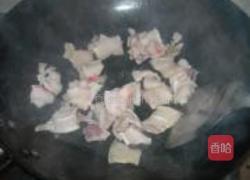 五花肉炒扁豆的做法图解4