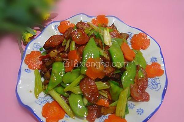 荷兰豆炒腊肉
