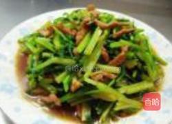 肉丝香芹的做法图解7