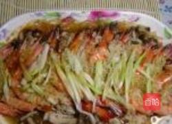 蒜蓉鱼翅蒸大虾的做法图解13