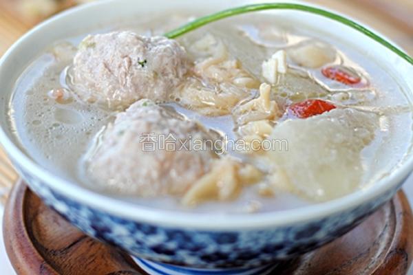 蛤蜊冬瓜肉丸汤