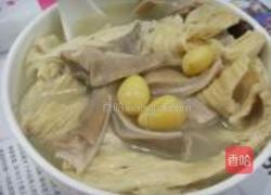 白果腐竹猪肚汤的做法图解8