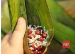 红豆粽子的做法图解5