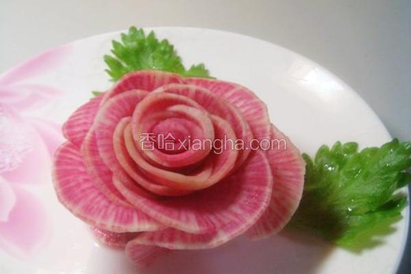 红心萝卜玫瑰花