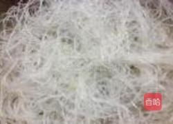 虫草银芽炒粉丝的做法图解2