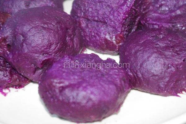 紫薯肉丸