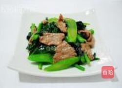 芥兰炒牛肉的做法图解11