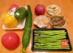 海鲜芦笋番茄杯的做法图解1