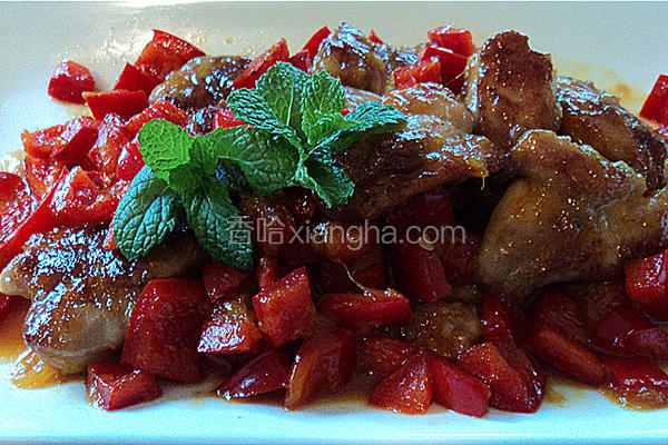 橙汁煎鸡腿肉