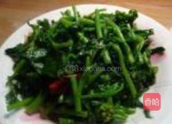 炝炒油菜心的做法图解6