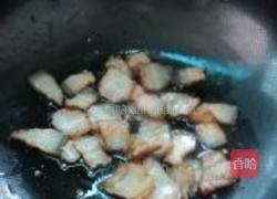 茄条炒腊肉的做法图解4