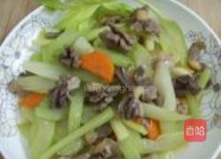 西芹炒鸡杂&鸡肫的做法图解4