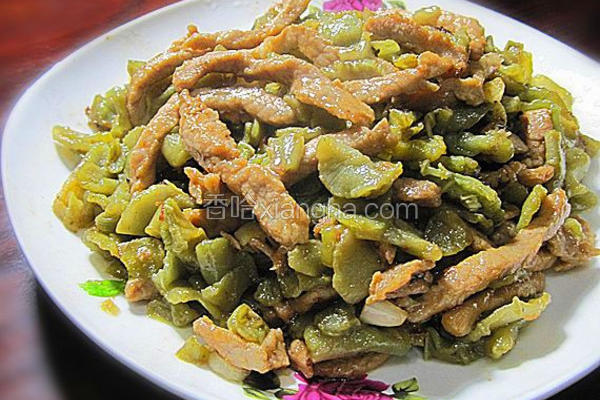 肉丝炒窝笋干