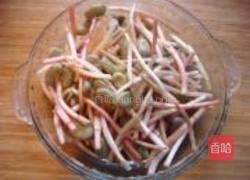 折耳根拌胡豆的做法图解4