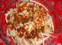 折耳根拌胡豆的做法图解5