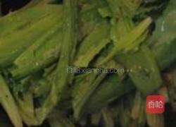 素炒油麦菜的做法图解4