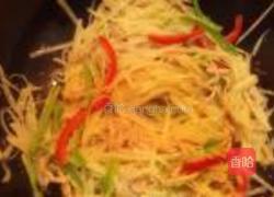 肉丝青椒炒土豆丝的做法图解6