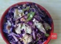 紫甘蓝炒鸡蛋的做法图解4