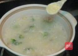 西兰花蛤蜊粥的做法图解7