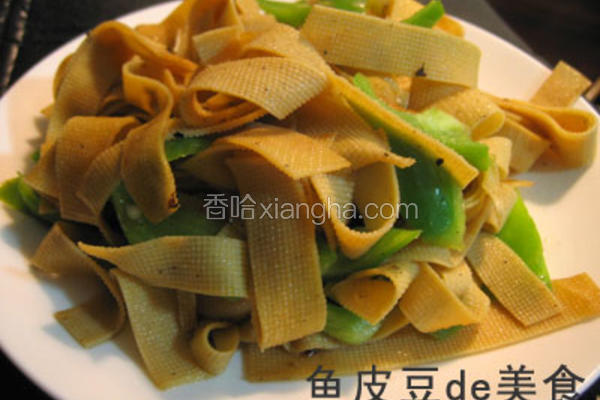 家常菜尖椒干豆腐