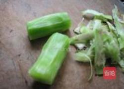 莴笋酿肉胶的做法图解4