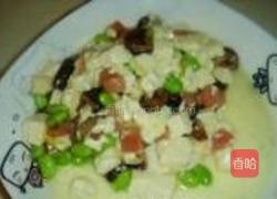 五彩豆腐的做法图解4