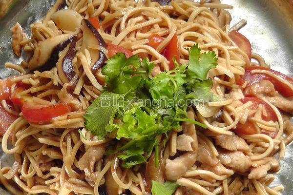 肉丝炒豆腐丝