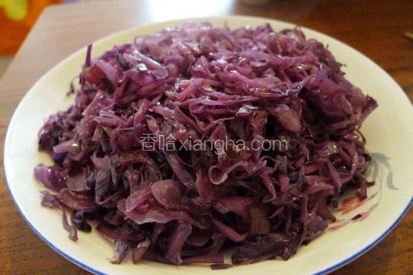 爆炒紫甘蓝