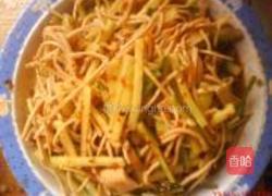 凉拌肘花豆皮菜的做法图解9