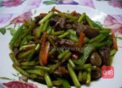 蒜苔爆鸡心的做法图解9