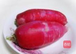 素炒萝卜条的做法图解1