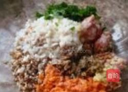 山药口蘑珍珠丸子的做法图解2