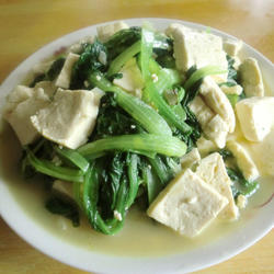 小白菜炖豆腐的做法[图]