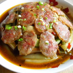 腊味蒸茄子的做法[图]