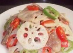 辣椒炒莲藕的做法图解9