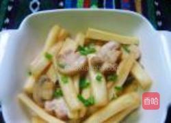 茭白炒口蘑的做法图解7