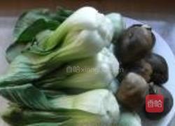 海米香菇扒油菜的做法图解2
