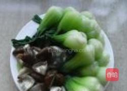 海米香菇扒油菜的做法图解6